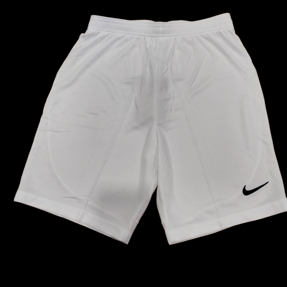 Nike White Athletic Shorts Lightweight Elastic Waist Size YoutH UNISEX -L